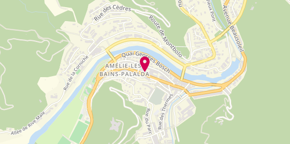 Plan de Salon de thé les délices d'Amélie, 48 avenue du Vallespir, 66110 Amélie-les-Bains-Palalda