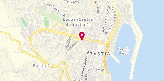 Plan de Brasserie de la Gare, 13 avenue Maréchal Sebastiani, 20200 Bastia