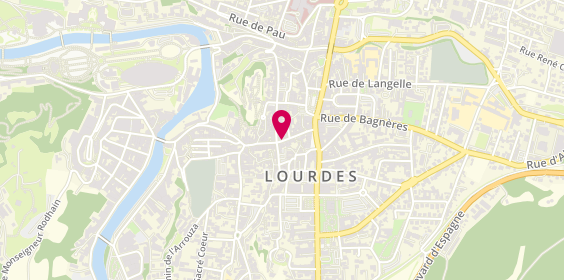 Plan de Aux Mille et Une Saveurs, 32 Rue de la Grotte, 65100 Lourdes