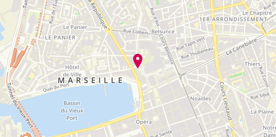 Plan de Le Massilia Café, 33 Rue Reine Elisabeth, 13001 Marseille