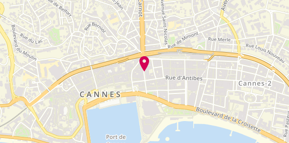 Plan de Pasta Crepes Factory, 10 Rue Jean de Riouffe, 06400 Cannes