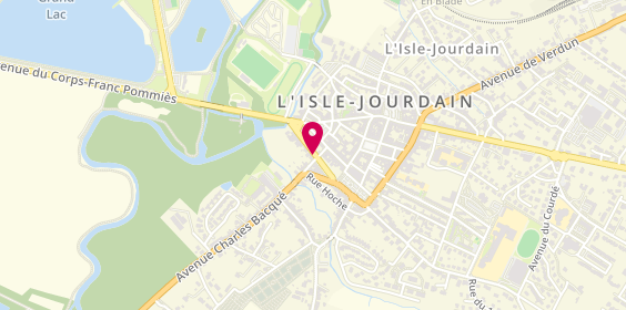 Plan de La Gourmandise, 21 Bis Boulevard Marceau, 32600 L'Isle-Jourdain