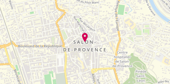 Plan de Crèperie Brocéliande, 36 Rue du Four Bourg 9, 13300 Salon-de-Provence