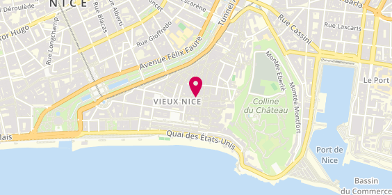 Plan de La Vieille Crepe, 1 Rue Pl. Vieille, 06300 Nice