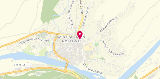Plan de Le Chien Fou, 58 avenue dr Paul Benet, 82140 Saint-Antonin-Noble-Val