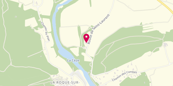 Plan de La P'tite Auberge, 5083A Route de Saint-Laurent, 30200 La Roque-sur-Cèze