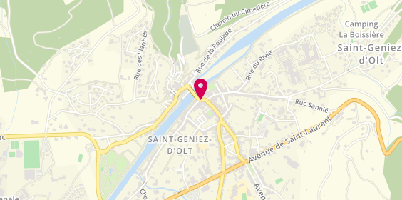 Plan de Chez Antoinette, 4 place du Marché, 12130 Saint-Geniez-d'Olt-et-d'Aubrac