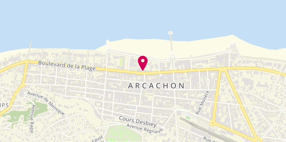 Plan de La Creperie d'Arcachon, 211 Boulevard de la Plage, 33120 Arcachon