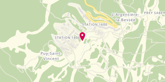 Plan de Creperie Snow Ride, Centre Commercial la Voile Lieu-Dit Station 1600, 05290 Puy-Saint-Vincent