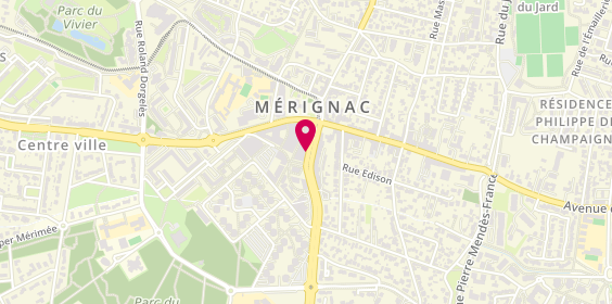 Plan de La Crêperie du Parvis, 17 avenue du Maréchal Leclerc, 33700 Mérignac
