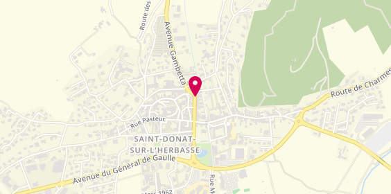 Plan de Pizz A St Do, 22 Rue Danthony, 26260 Saint-Donat-sur-l'Herbasse