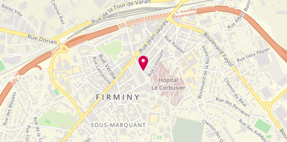 Plan de Brasserie du Breuil, 14 place du Breuil, 42700 Firminy