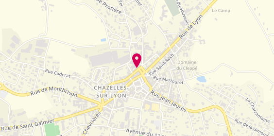Plan de Les Vieux Casques, 10 Carr Saint-Roch, 42140 Chazelles-sur-Lyon