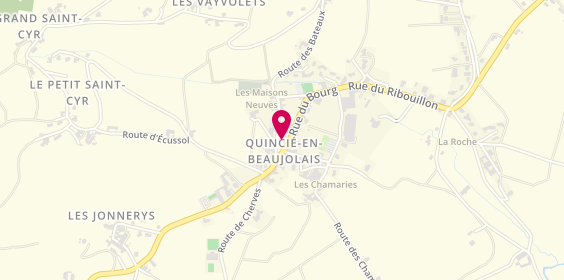 Plan de Crêperie le Balostan, 13 Place Quincius Vinum, 69430 Quincié-en-Beaujolais