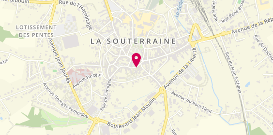 Plan de Restaurant Gab'elo, 2 place Saint-Jacques, 23300 La Souterraine