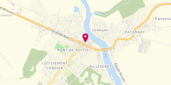 Plan de Crêpes & gourmandises, 28 place de la Fontaine, 39130 Pont-de-Poitte