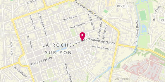 Plan de Nostress Crepes et Cie, 32 Rue du Président de Gaulle, 85000 La Roche-sur-Yon
