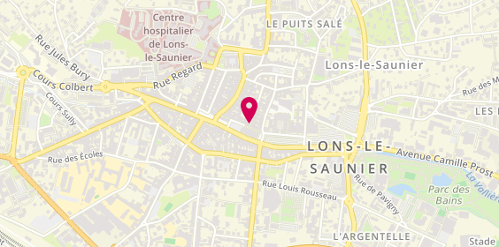 Plan de Crêperie des Délices, 24 Rue Perrin, 39000 Lons-le-Saunier