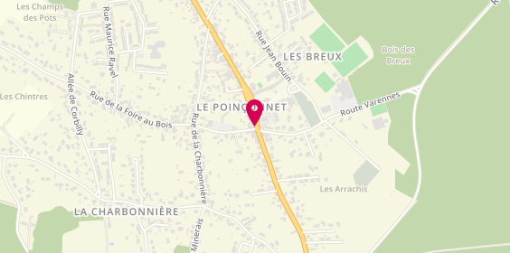 Plan de L'Adresse, 2 Rue des Pinsonnets, 36330 Le Poinçonnet