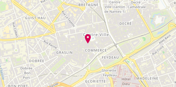Plan de Creperie Broceliande, 3 Rue de Guérande, 44000 Nantes