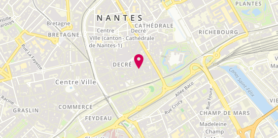 Plan de La Blanche Hermine, 28 Rue des Petites Écuries, 44000 Nantes