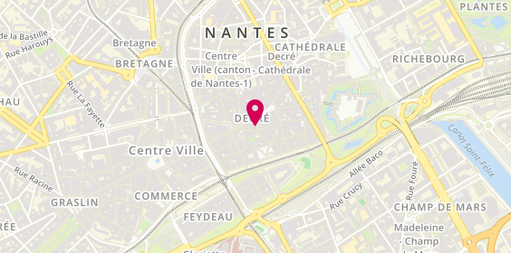 Plan de Crêperie Sainte Croix, 11 Rue Sainte-Croix, 44000 Nantes