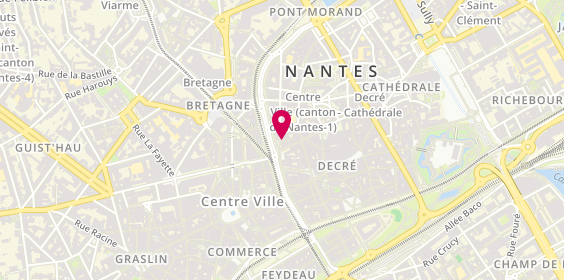 Plan de Le Coin des Crêpes, Cour des 50 Otages
2 Rue Armand Brossard, 44000 Nantes