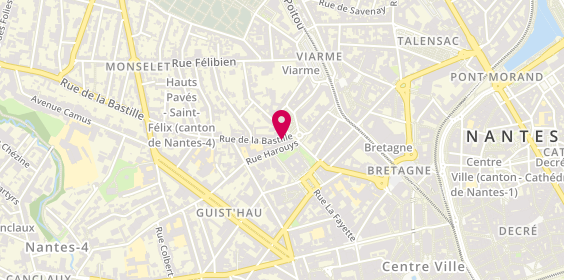 Plan de J'Aime la Galette, 3 Rue de la Bastille, 44000 Nantes