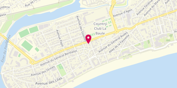 Plan de La Ferme du Grand Clos, 52 avenue du Maréchal de Lattre de Tassigny, 44500 La Baule-Escoublac