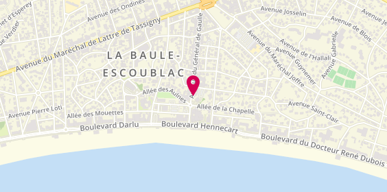 Plan de Côté Crêpes, 30 avenue du Général de Gaulle, 44500 La Baule-Escoublac