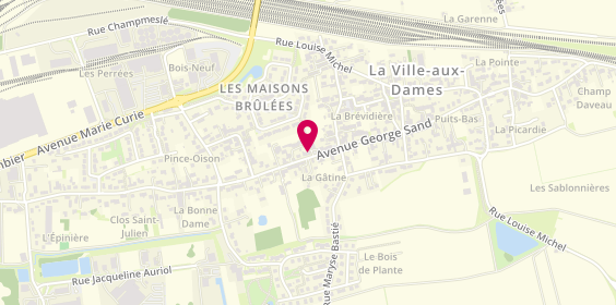 Plan de Pizz And Crepe, 89 Bis avenue George Sand, 37700 La Ville-aux-Dames