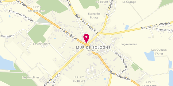 Plan de Le Blason, 2 square de Lattre de Tassigny, 41230 Mur-de-Sologne