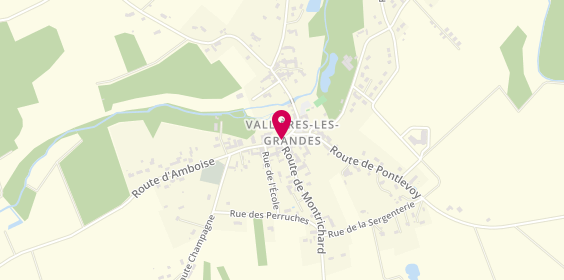 Plan de Auberge du Centre, 2 Route d'Amboise, 41400 Vallières-les-Grandes