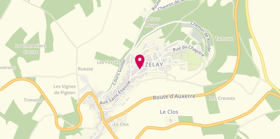Plan de Auberge la Coquille, 21 Rue Saint-Pierre, 89450 Vézelay