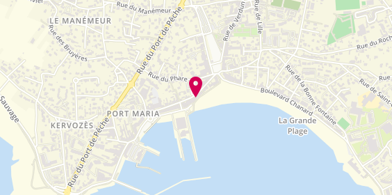 Plan de Cap au Large, Promenade de la Plage, Rue Port Maria, 56170 Quiberon