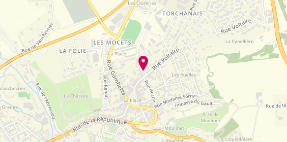 Plan de Aux Montécalvétiens, 17 Rue Voltaire, 37110 Château-Renault