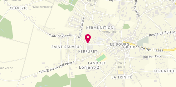 Plan de Chez Sandrine, Rue Maurice Gouronckerfuret, 56590 Groix