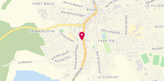 Plan de La Dentelliere, 14 Rue d'Auray, 56150 Baud