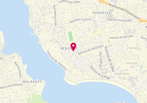 Plan de La réserve bretonne, 66 avenue de la Plage, 29950 Bénodet
