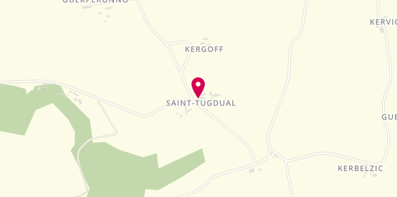 Plan de Au Coin Tranquille, Saint-Tugdual, 56310 Quistinic