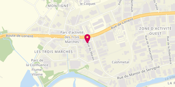 Plan de La Détente, Rue du Marais, 35132 Vezin-le-Coquet