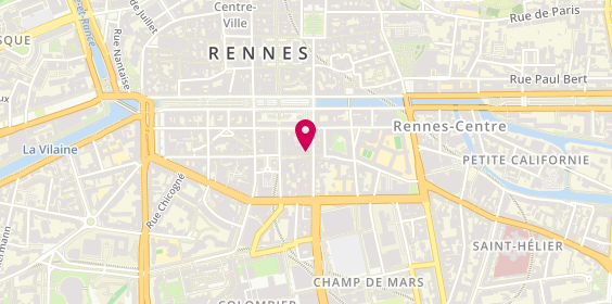 Plan de Aux caprices de Suzette, 17 Rue Vasselot, 35000 Rennes