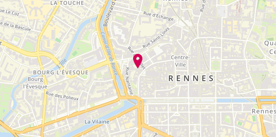 Plan de Crêperie du Pont-Levis, 6 Rue des Portes Mordelaises, 35000 Rennes