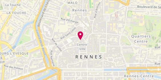 Plan de La Crêperie Rennaise, 14 Rue Rallier du Baty, 35000 Rennes