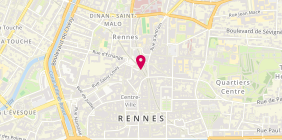 Plan de Crêperie Paysanne, 6 place Sainte-Anne, 35000 Rennes