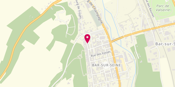 Plan de La Crêperie, 146 grande Rue de la Résistance, 10110 Bar-sur-Seine