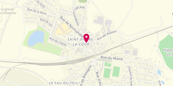 Plan de Creperie la Petite Cour, 17 Rue Provinces, 53410 Saint-Pierre-la-Cour