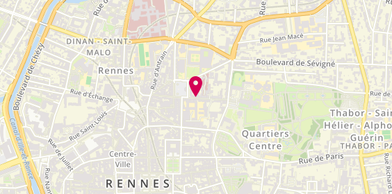 Plan de Les Betises, 25 Rue Saint Melaine, 35000 Rennes