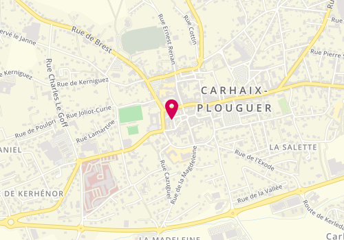 Plan de Les Bonnets Rouges, 12 Rue des Ursulines, 29270 Carhaix-Plouguer