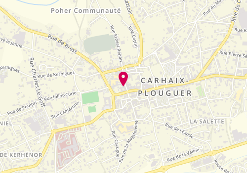 Plan de Crêperie Les Salines, 23 Rue Brizeux, 29270 Carhaix-Plouguer